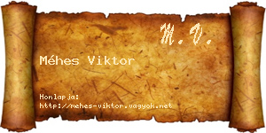 Méhes Viktor névjegykártya
